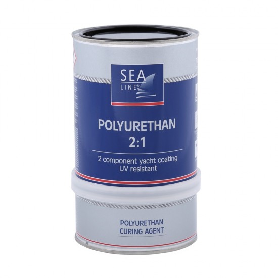 Sea-Line 2-jų komponentų poliuretaniniai dažai 0,75l Juoda - RAL-9005  - Polyurethane Topcoat