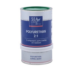 Sea-Line 2-jų komponentų poliuretaniniai dažai 0,75l Žalia - RAL-6029  - Polyurethane Topcoat