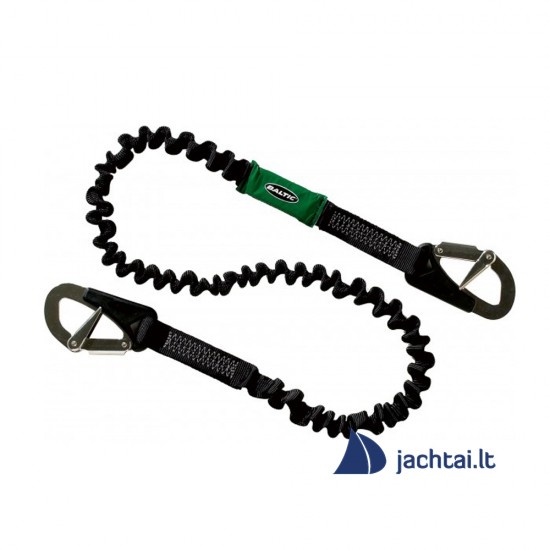 Baltic - Saugos diržas 2-jų karabinų,  2m, elastinis